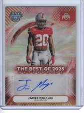 2025 BOWMAN BEST U CHROME BOA-JP JAMES PEOPLES RC AUTO REF SP BUCKEYES