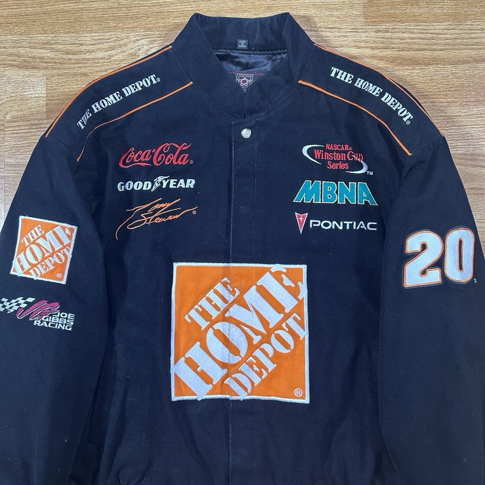 NASCAR Tony Stewart 20 JH DesignsHome Depot Vintage Racing Jacket 3XL - Image 3 of 4