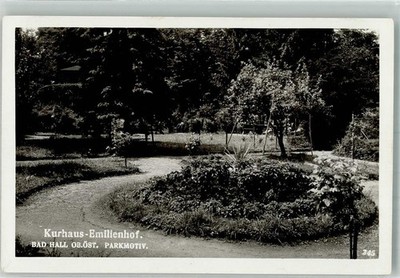 39980402 - Bad Hall Hotel Kurhaus Emilienhof Parkmotiv Steyr-Land, Bezirk
