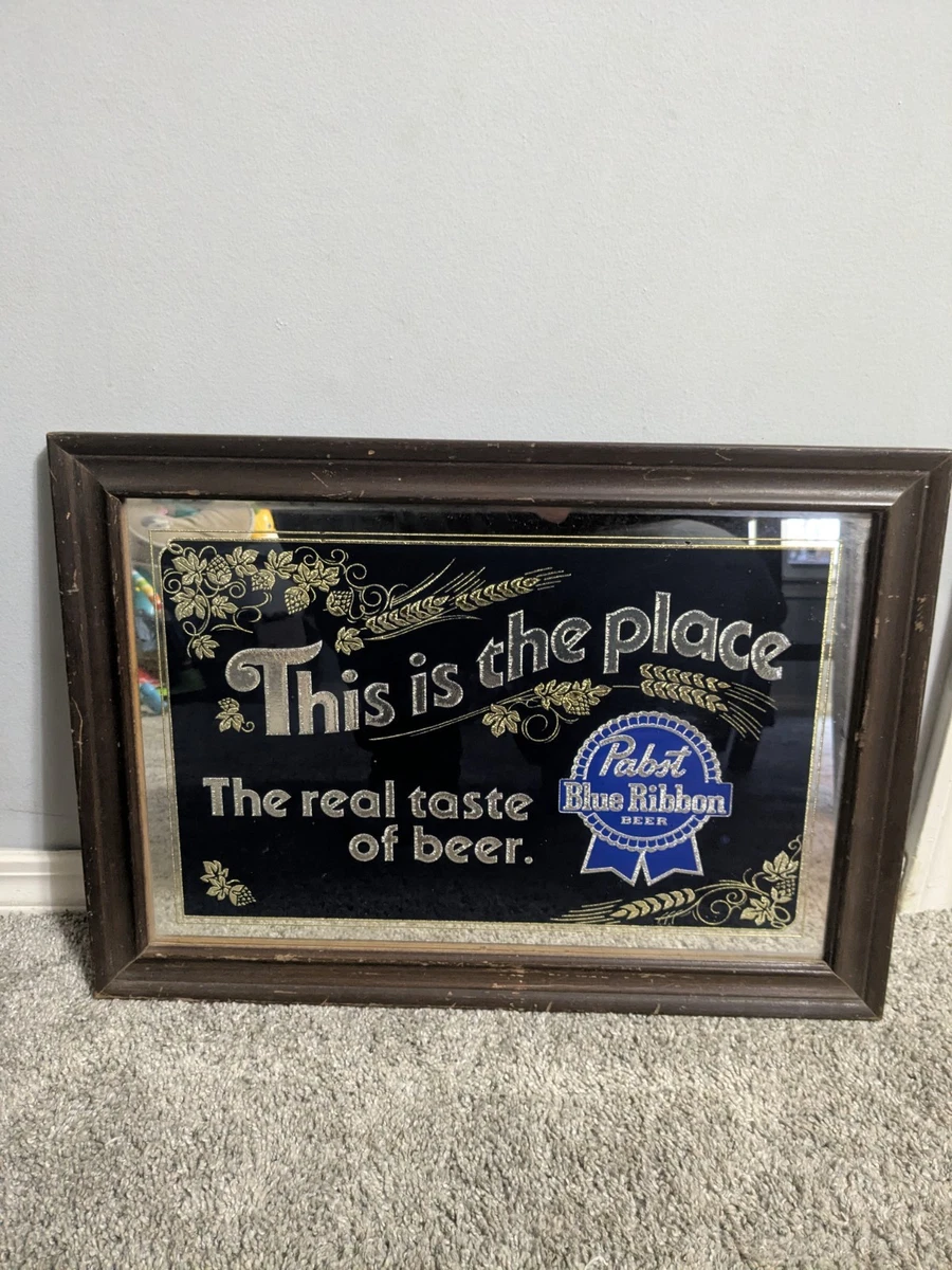 Pabst Blue Ribbon Beer Mirror In Collectible Breweriana Mirrors