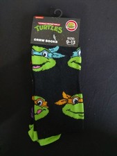 NEW Teenage Mutant Ninja Turtles Men's Or Women's Crew Socks Size 9-13 TMNT