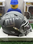 Michael Strahan Signed New York Giants  Mini Helmet Absolute BAS COA
