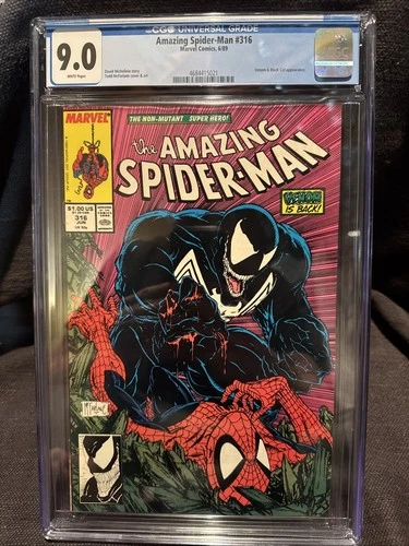 Amazing Spider-Man #316 CGC 9.0 McFarlane Venom Cover