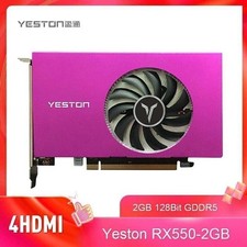 Yeston RX550 2GB 4HDMI 128Bit GDDR5 Gaming Graphics Card DirectX 12 External