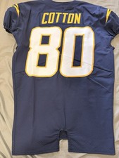 Los Angeles Chargers 2020 Game Issued Jeff Cotton Football Jersey