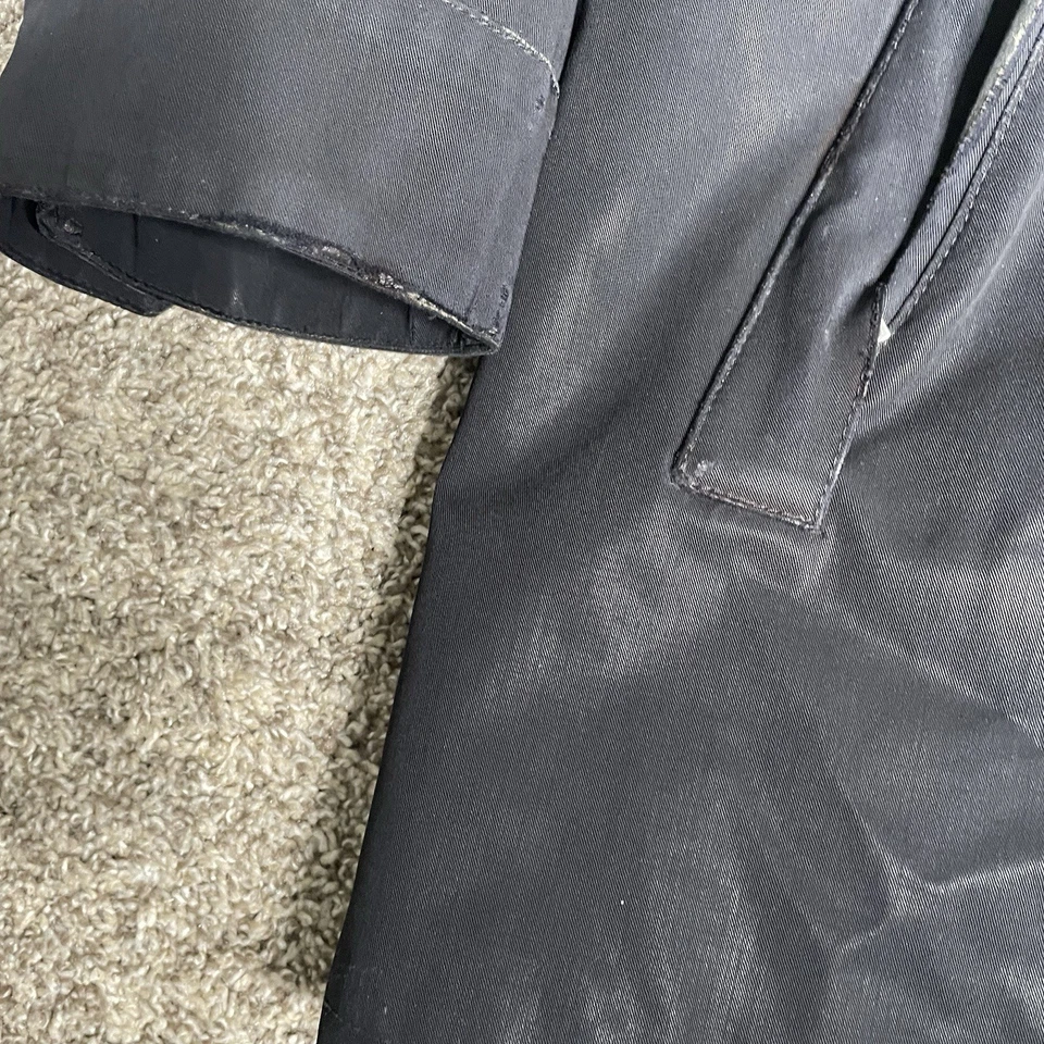 Chaqueta Giorgio Armani Loro Piana Para Hombre 48 XL Negra Sistema Tormenta Viento Lluvia Cremallera Foto 3 de 4