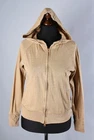 Ladies Yohji Yamamoto Zip Up Linen-Cotton Hooded / Hoodie Jumper Size 3 / M