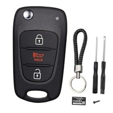 Flip Key Fob Shell Case Replacement Fits for Kia Soul 2011 2012 2013 2010 /