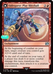 Sidequest: Play Blitzball (158) Uncommon Foil - Final Fantasy - Magic: The Gathering