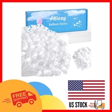 Elegant 300-Piece White Balloon Stick Set for Weddings, Birthdays & More