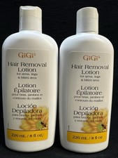 2 gigi gentle hair removal lotion for arms legs bikini area 8oz ea