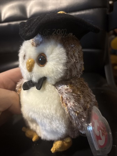 TY Beanie Baby Smarter Owl 2002 Graduation MWMT - Picture 2 of 3