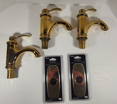 LOT OF DANZE BRASS BATHROOM FAUCET PARTS COLLECTION 