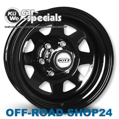 STAHL-Felgen 7x16 ET13 DOTZ DAKAR Schwarz TOYOTA 4 RUNNER N13 ''PREISVORTEIL'' ABE