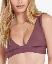 Volcom Juniors Simply Seamless Bralette Bikini Top - L - Purple
