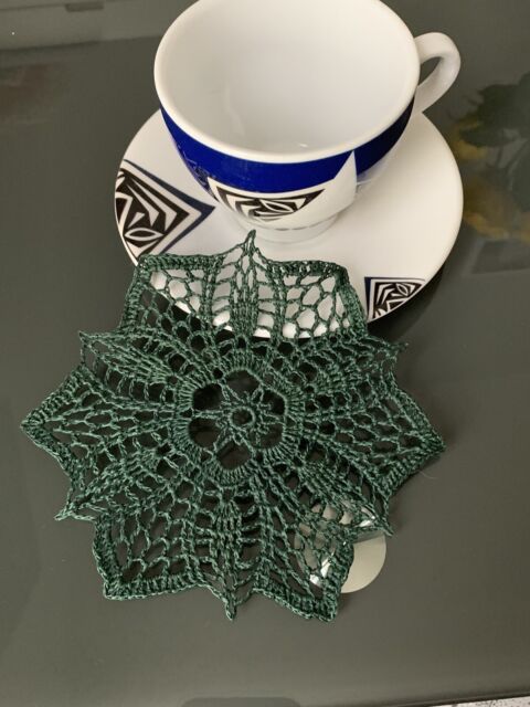 Vintage Hand Crochet Lace Coaster Doilies Handmade 100% cotton