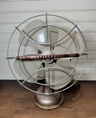 Antique Westinghouse 11 Inch METAL Desk Fan Oscillating