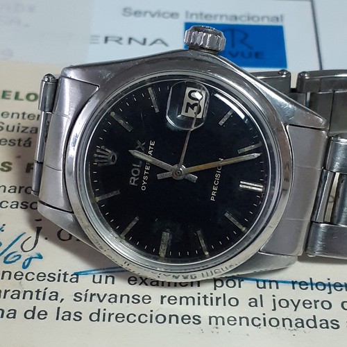 W/Papers 1968 Rolex OysterDate 