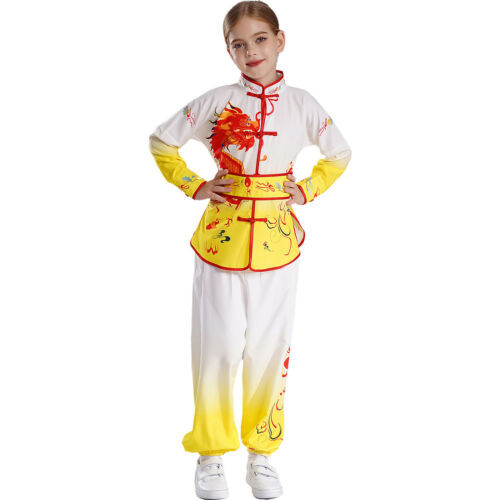 Unisex Kung Fu Long Sleeve Tops With Pants Tracksuits Uniform Clothing Tai Chi - Picture 44 of 89