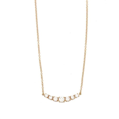TIFFANY Co. East West Diamond Necklace 