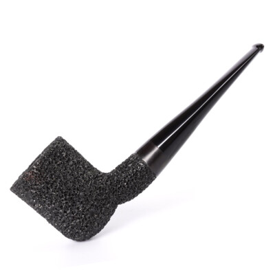 Carved Briar Pipe Wooden Tobacco Smoking Pipe 9mm Filter Straight Acrylic Stem 
