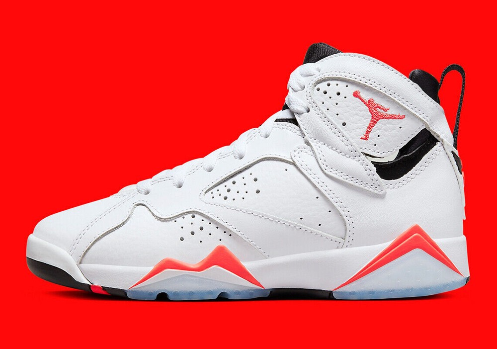 Nike Air Jordan 7 Retro White Infrared Sneakers Retro CU9307-160 Mens Size