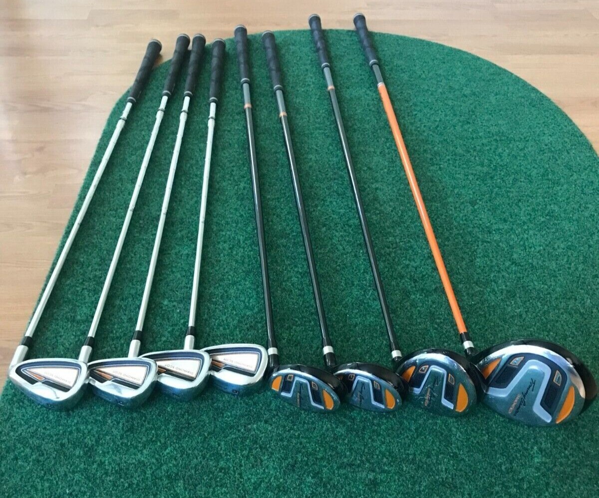Tommy Armour Diamond Scot set. Irons PW-6, Hybrids 4+5, 3W, and