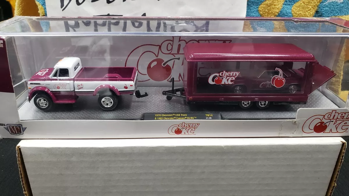 1970 CHEVROLET C60 TRUCK 1969 CAMARO SS/RS CHERRY COKE HAULER TRAILER M2  SEE PIC