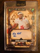 2024 Wild Card 5 Card Draw Devan Cambridge Bronze Gold #5CDCL-DCA 1/1 (RC) (AU)