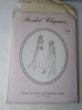 Bridal Elegance Wedding Dress Gown Detachable Train Pattern 1684 Cottagecore