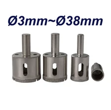 Diamond Holesaw Ø3mm~Ø38mm Diamond Hole saws For Tile Ceramic Porcelain Glass