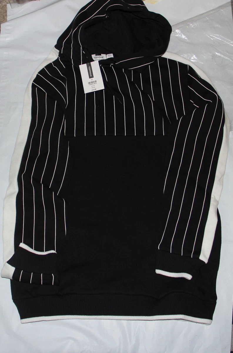 Sweat à Capuche Topman Homme Noir Coton Taille M - Pullover Avec Poches