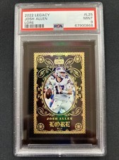 2022 Josh Allen Panini Legacy LORE Case Hit SSP! PSA 9 POP 2 !!!!!!!!!!!!!!!!!!!