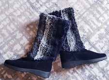 DAMEN STIEFEL Größe 37,5, LAMMFELL v. BRUNATE 100% ITALIEN  NEU NP.289,- €,Top 