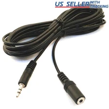 3.5mm Audio Extension Cable Male to Female Stereo Aux Auxiliary, 5 Feet, Black