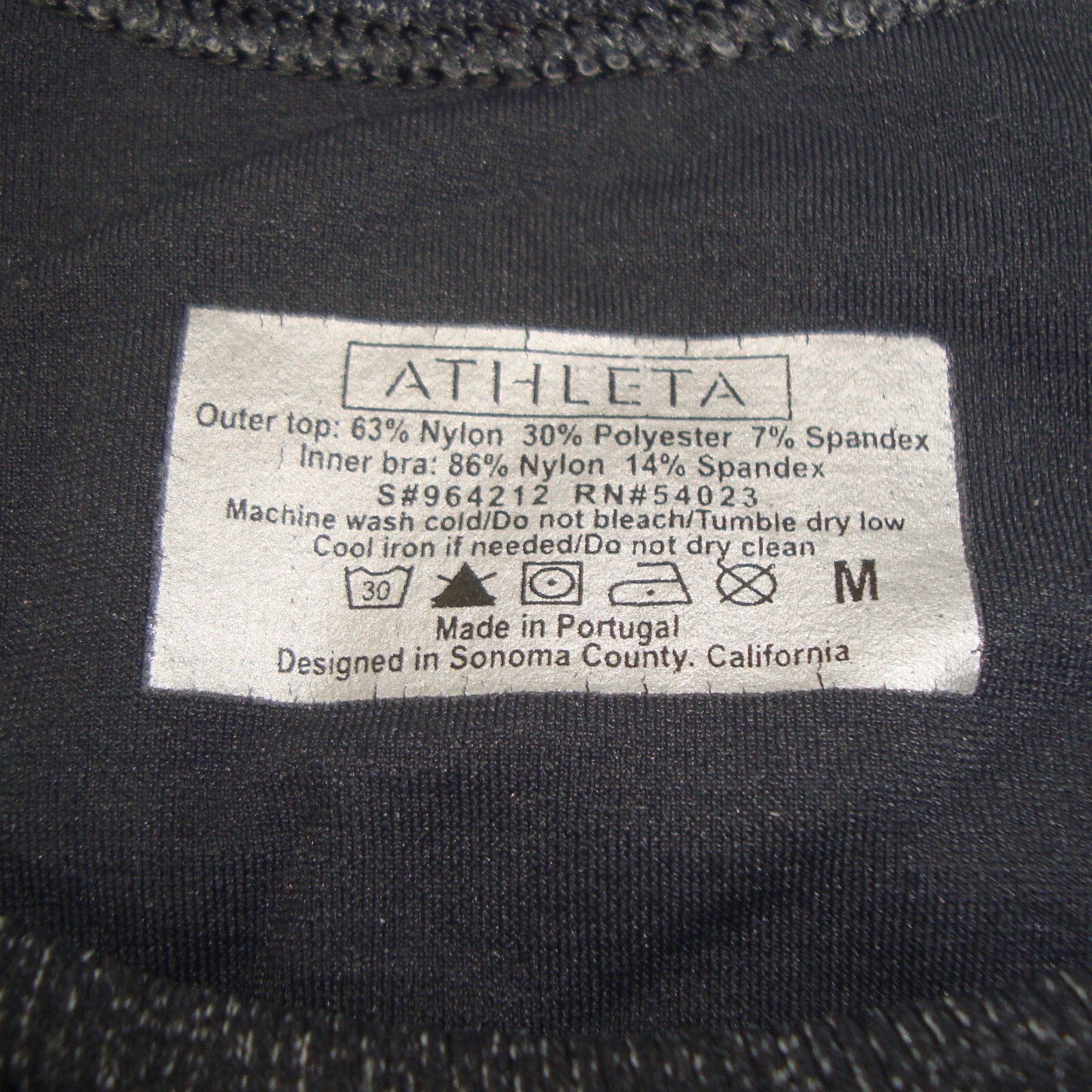 Athleta Gray Geometric Aztec Pattern Stretch Tank… - image 2