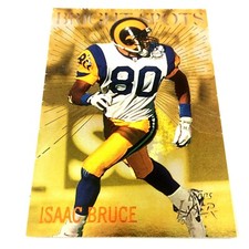 Isaac Bruce 1996 Topps Laser Bright Spots Insert #9 NFL HOF St. Louis Rams