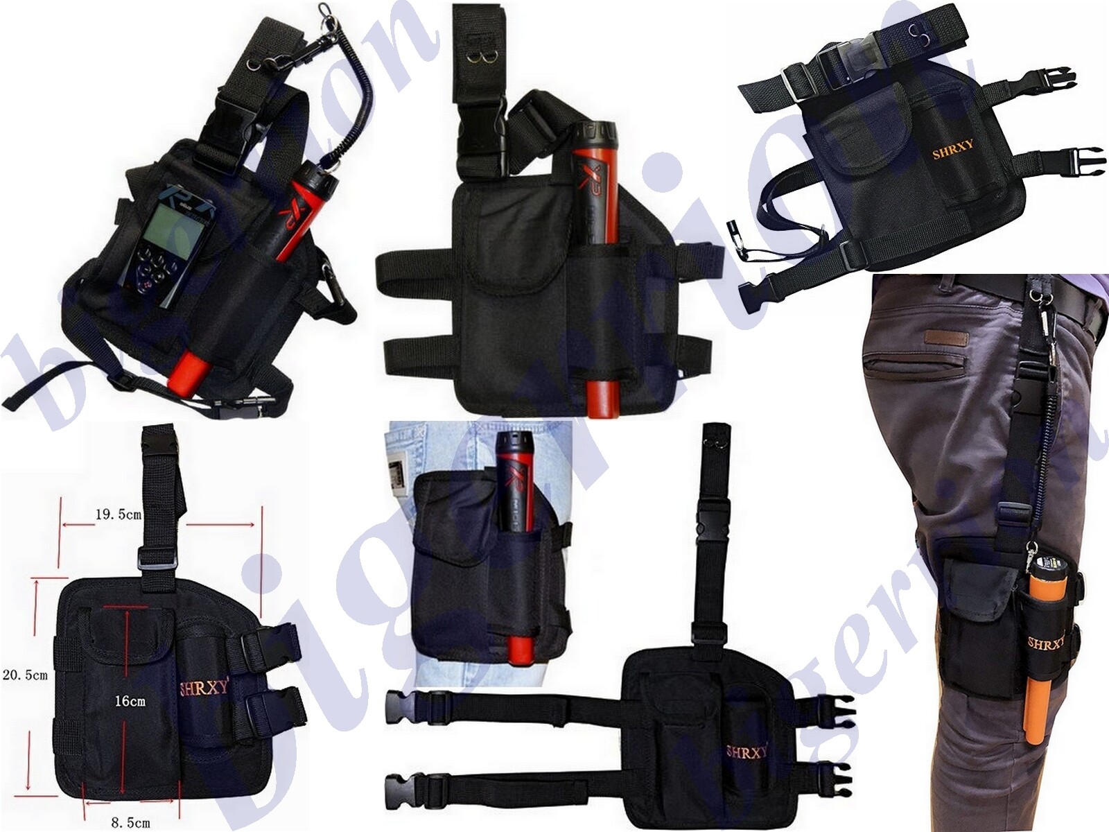 Etui de jambe ergonomique avec sangle pour pinpointer XP MI-6 - 2