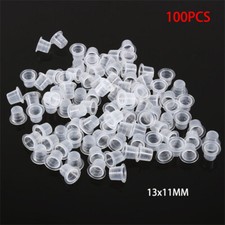 100 Pcs Ink Caps Plastic Cups Tattoo Supplies for professional use or home use