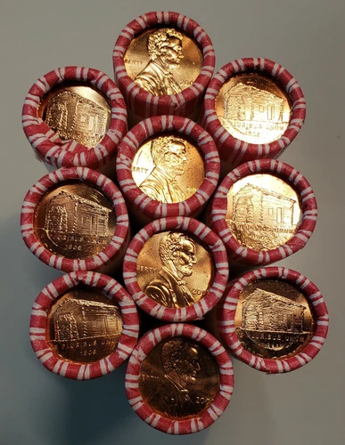 2009 D Lincoln Bicentennial Birth & Early Childhood Cent Rolls Head/Tail 1 Roll