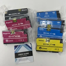 LOT Printer Ink Cartridges NEW #950 #951 ~ Blue Yellow Magenta Black