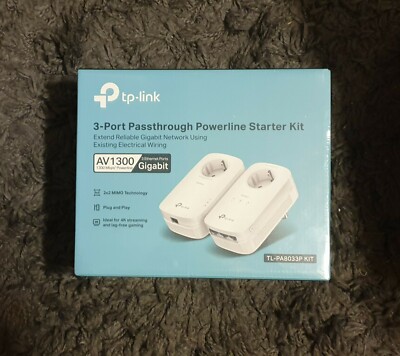 TP-LINK AV1300 Gigabit Powerline Starter Kit