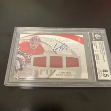 2007-08 UD Sweet Shot Sweet Beginnings Rookie Auto Card # 104 Carey Price /100