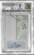 GLEYBER TORRES PRINTING PLATE AUTOGRAPH AUTO 1/1 2015 PANINI CONTENDERS BGS 9 10