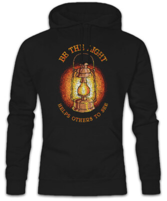 Be The Light Hoodie Kapuzenpullover Pixel Geek Nerd Gaming Gamer Fun Öllampe