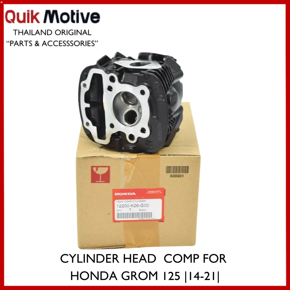 GENUINE OEM ENGINE CYLINDER HEAD COMP FOR GROM HONDA MSX 14-21 - Image 4 of 4