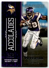 2016 PANINI ACCOLADES ADRIAN PETERSON MINNESOTA VIKINGS #2