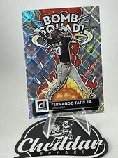 Fernando Tatis Jr MINT SILVER DIAMOND REFRACTOR BOMB SQUAD DONRUSS INSERT!