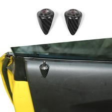 Carbon Fiber Car Door Lock Pin Cover Trim Accessories For Chevy Camaro 2012-2015