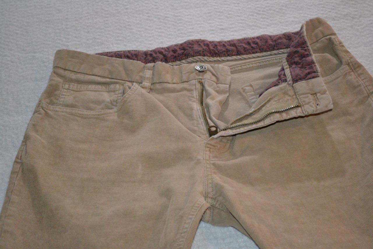 33611 Brooks Brothers Pants Corduroys Red Fleece Tan Size 33 X 29 Mens